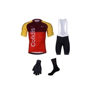 BONAVELO Cyklistický mega set - COFIDIS 2025 - čierna/červená/oranžová