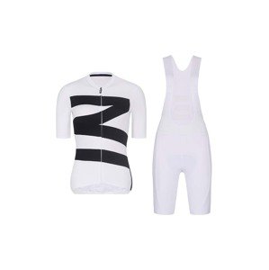 RIVANELLE BY HOLOKOLO Cyklistický krátky dres a krátke nohavice - MISSVELOAIRE - biela/čierna