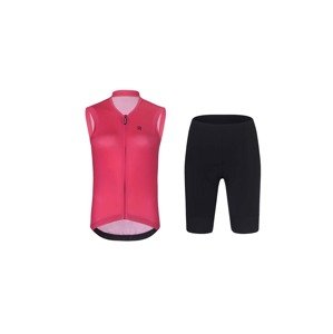 RIVANELLE BY HOLOKOLO Cyklistický krátky dres a krátke nohavice - PURE - ružová/čierna