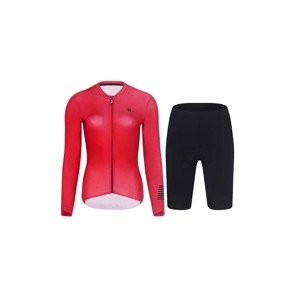 HOLOKOLO Cyklistický krátky dres a krátke nohavice - VICTORIOUS ELITE - čierna/červená