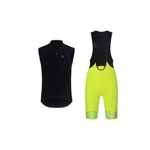 RIVANELLE BY HOLOKOLO Cyklistický krátky dres a krátke nohavice - PURE - žltá/čierna