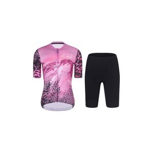 RIVANELLE BY HOLOKOLO Cyklistický krátky dres a krátke nohavice - MISSVELOAIRE - čierna/biela