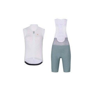 RIVANELLE BY HOLOKOLO Cyklistický krátky dres a krátke nohavice - PURE - zelená/biela