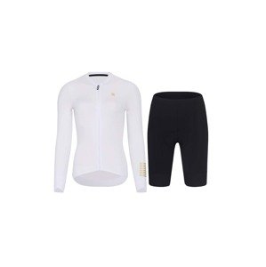 HOLOKOLO Cyklistický krátky dres a krátke nohavice - VICTORIOUS ELITE - biela/čierna