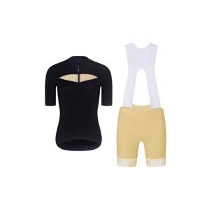RIVANELLE BY HOLOKOLO Cyklistický krátky dres a krátke nohavice - GLAMOR - čierna/béžová