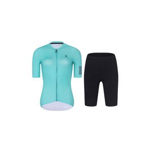 RIVANELLE BY HOLOKOLO Cyklistický krátky dres a krátke nohavice - VICTORIOUS ELITE - tyrkysová/čierna