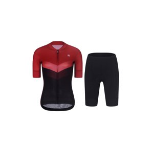RIVANELLE BY HOLOKOLO Cyklistický krátky dres a krátke nohavice - ARROW II - čierna/červená