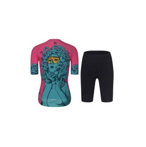 RIVANELLE BY HOLOKOLO Cyklistický krátky dres a krátke nohavice - MEDUSA - tyrkysová