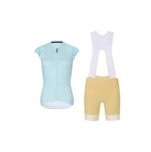 RIVANELLE BY HOLOKOLO Cyklistický krátky dres a krátke nohavice - FLAIR - svetlo modrá/béžová