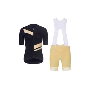 RIVANELLE BY HOLOKOLO Cyklistický krátky dres a krátke nohavice - GLAMOR - čierna/béžová