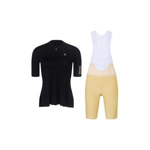 RIVANELLE BY HOLOKOLO Cyklistický krátky dres a krátke nohavice - GRACE - béžová/čierna