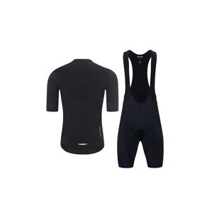 HOLOKOLO Cyklistický krátky dres a krátke nohavice - EYELET - čierna