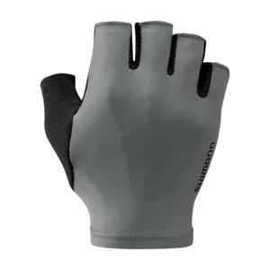 SHIMANO Cyklistické rukavice krátkoprsté - ESCAPE - šedá XL