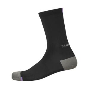 SHIMANO Cyklistické ponožky klasické - PERFORMANCE - čierna 41-44