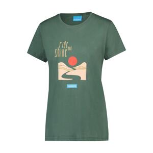 SHIMANO Cyklistické tričko s krátkym rukávom - GRAPHIC TEE - zelená L