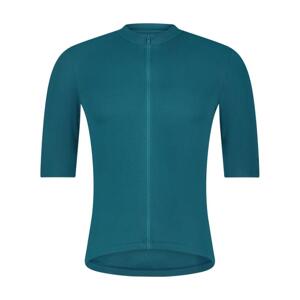 SHIMANO Cyklistický dres s krátkym rukávom - ELEMENTO - tyrkysová M
