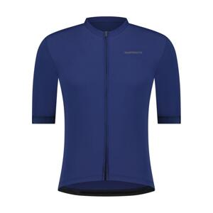 SHIMANO Cyklistický dres s krátkym rukávom - FUTURO - modrá M