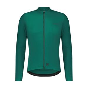 SHIMANO Cyklistický dres s dlhým rukávom letný - ELEMENT LONG - zelená