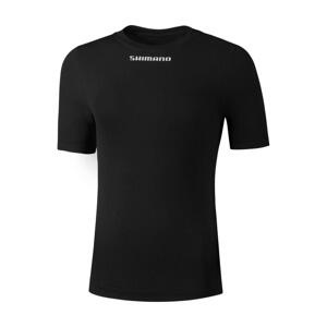 SHIMANO Cyklistické tričko s krátkym rukávom - VERTEX SS - čierna