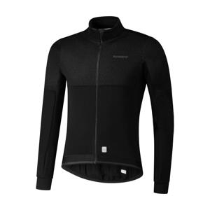 SHIMANO Cyklistická zateplená bunda - BEAUFORT - čierna