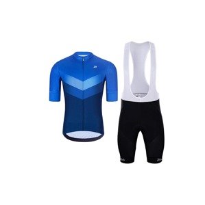 HOLOKOLO Cyklistický krátky dres a krátke nohavice - Holokolo ARROW II + - čierna/modrá