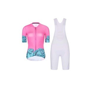 RIVANELLE BY HOLOKOLO Cyklistický krátky dres a krátke nohavice - MEDUSA - tyrkysová