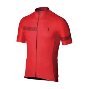 BBB Cyklistický dres s krátkym rukávom - COMFORTFIT 2.0 - červená 2XL