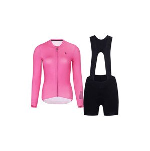 RIVANELLE BY HOLOKOLO Cyklistický krátky dres a krátke nohavice - VICTORIOUS ELITE - čierna/ružová