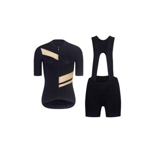 RIVANELLE BY HOLOKOLO Cyklistický krátky dres a krátke nohavice - GLAMOR - béžová/čierna