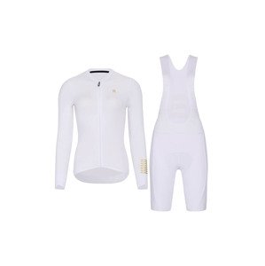 HOLOKOLO Cyklistický krátky dres a krátke nohavice - VICTORIOUS ELITE - biela