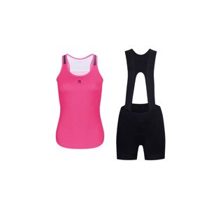 HOLOKOLO Cyklistický krátky dres a krátke nohavice - SPARK ELITE - ružová/čierna