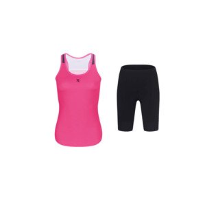HOLOKOLO Cyklistický krátky dres a krátke nohavice - SPARK ELITE - čierna/ružová