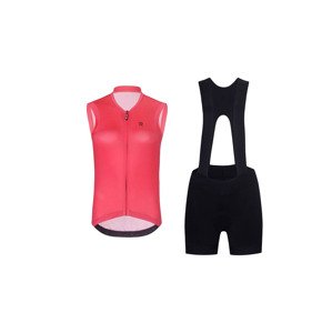 RIVANELLE BY HOLOKOLO Cyklistický krátky dres a krátke nohavice - Rivanelle by Holokol - čierna/ružová