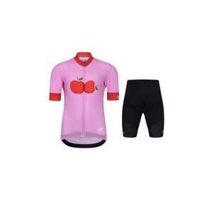 HOLOKOLO Cyklistický krátky dres a krátke nohavice - FRUIT KIDS - čierna