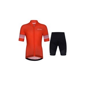 HOLOKOLO Cyklistický krátky dres a krátke nohavice - FLOW JUNIOR - čierna/červená